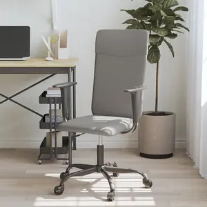 Berkfield Office Chair Dark Grey Fabric