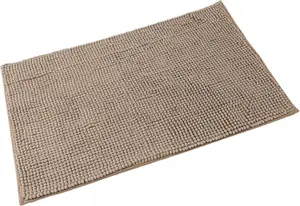 Super Soft Chloe Microfiber Fast Dry Bath Mat Bathroom Shower Machine Washable 50 x 80cm Walnut