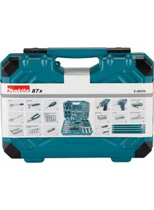 Makita 87 PC Mechanics Spanner Socket Screwdriver Set General Maintenance Kit +