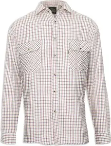 Champion 100% Cotton Tattersall Check Shirt, Red / XL