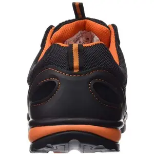 Portwest Mens Steelite Lusum S1P HRO Suede Safety Shoes Black/Orange (10 UK)