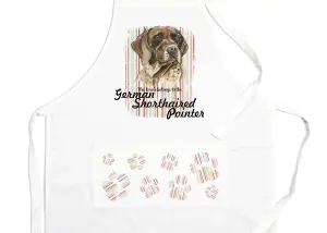 Purely Home German Shorthaired Pointer Apron - Novelty Kitchen Gift for Dog Lovers