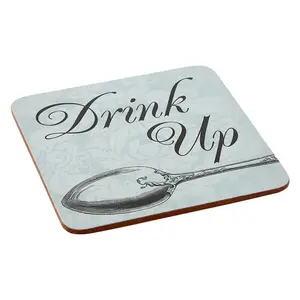 Maison by Premier Let's Eat Cork Coasters - Set of 4