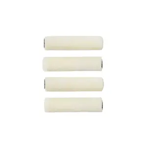 LickTools Medium Pile Recycled polyester Roller sleeve, Pack of 4