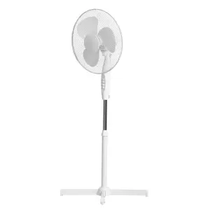 Hardys 16" Oscillating Pedestal Fan 3 Speed Floor Standing Electric Office Cooling Air