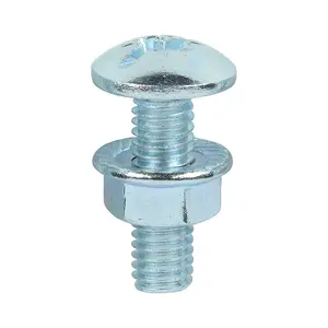 TIMCO Cable Tray Bolts & Flange Nuts Silver - M6 x 20