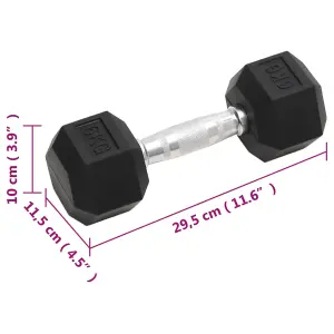 Dumbbells Set 2 pcs 12 kg Cast Iron Fitness Gym Essential