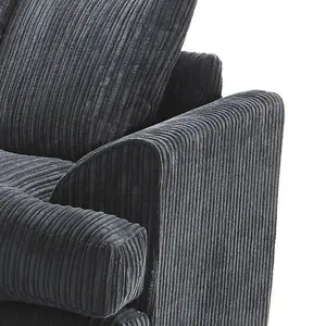 Ferrous Premium Cord Fabric Double Corner Sofa