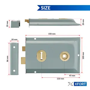 XFORT Traditional Rimlock (Grey).