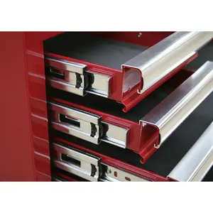 Red 2 Drawer MID-BOX Tool Chest with Lockable Storage Unit - 670 x 440 x 210mm