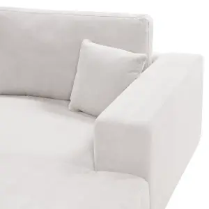 Corner Sofa LOFOTEN Off-White Fabric Left Hand