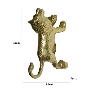 Melody Maison Gold Lion Wall Hook