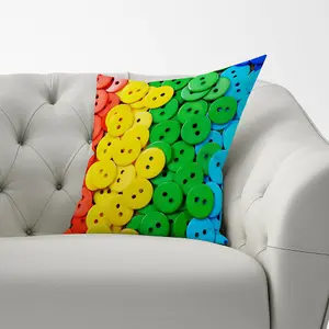 Colourful Buttons Pattern Cushions 60cm x 60cm