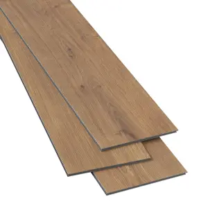 GoodHome Italo Walnut Oak effect Textured Click vinyl Planks, 2.36m²