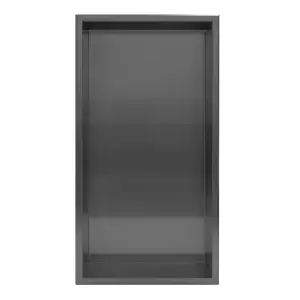 Thermopanel 304 Stainless Steel Recess Shower Niche - Noir Black (610 x 305 x 103mm)