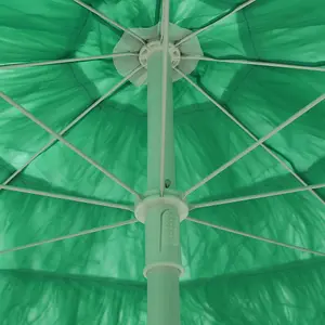 Berkfield Hawaii Beach Umbrella Green 240 cm