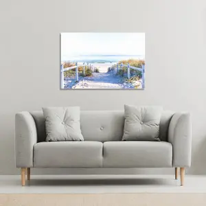 Path to the beach at baltic sea (Canvas Print) / 152 x 101 x 4cm