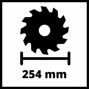 Einhell 49589551 Saw Blade HM Diameter 254 x 30 x 3.2 Teeth 48