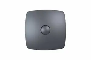 Dark Grey Bathroom Extractor Fan 100mm with Non-Return Valve