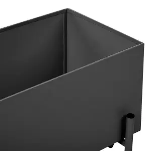 Elevated Plant Pot VINCA Metal Black