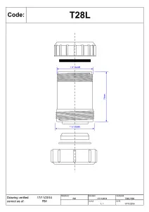 McAlpine T28L 1" Surefit x Multifit Straight Connector