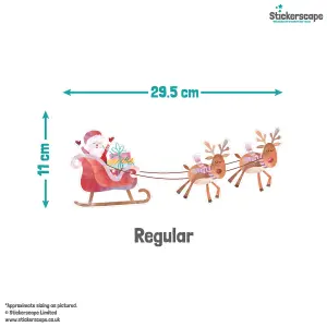 North Pole Christmas Window Stickers (Regular size) Christmas Window Decorations Reusable Removable Repositionable