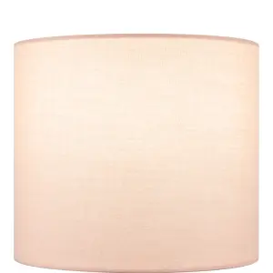 Pink & Clear Glass Fabric LED Table lamp