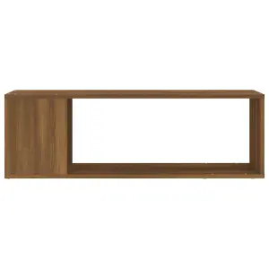 Berkfield TV Cabinet Brown Oak 100x24x32 cm Engineered Wood