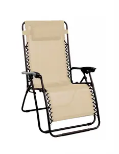 Beige Zero Gravity Chair Lounger