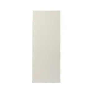 GoodHome Stevia Gloss cream Slab Larder Cabinet door (W)500mm (H)1287mm (T)18mm