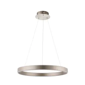 Anson Lighting Zac Matt Nickel Integrated LED Ceiling Pendant