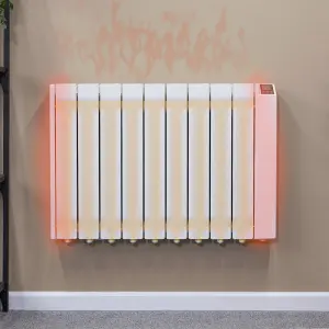 Adam Alba Oil-Filled 1500W Electric Radiator in White