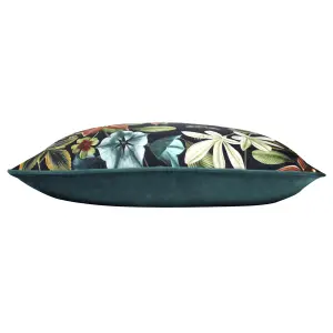 Evans Lichfield Midnight Garden Floral Rectangular Feather Rich Cushion