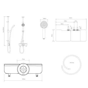 Aqualisa Smart Link Retrofit Chrome effect Rear fed Low pressure Digital Exposed valve Adjustable Gravity-pumped Shower