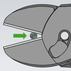 Knipex Twinforce Diagonal Cutters With Bevel 180Mm - 1 Piece