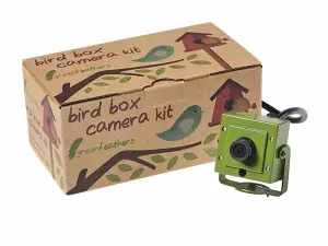 Green Feathers Wired Network 1080p HD Bird Box & Wildlife Camera