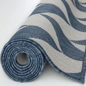 Ecology Collection Outdoor Rugs in Blue  600Blu