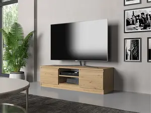 RTV120 TV Cabinet Artisan Oak Available in Various Sizes