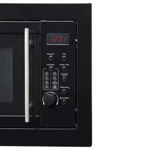 Black Integrated Microwave Oven, Built-in 900W 25L, Digital Display- SIA BIM25BL