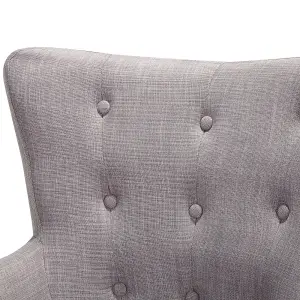 Armchair ANGEN Fabric Light Grey