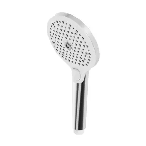 GoodHome Kolima Chrome effect 3-spray pattern Shower head, 249mm