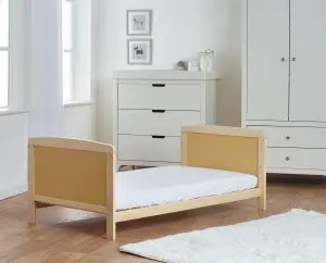 Kinder Valley Sydney Cot Bed Natural with Kinder Flow Mattress Kids Bedroom Furniture