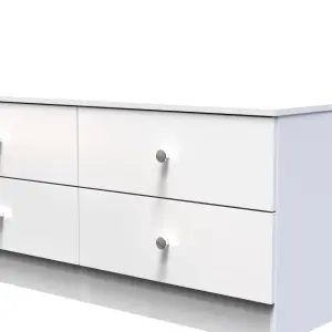 Yarmouth Ready assembled White 4 Drawer Bed box (H)495mm (W)1100mm (D)390mm