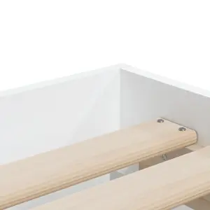 Berkfield Bed Frame with Drawers without Mattress White 90x190 cm Single