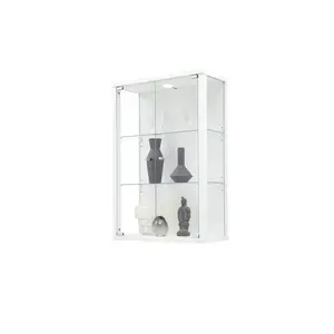 Francetta Wall Mounted Curio Cabinet with Lighting White