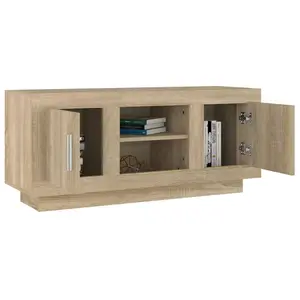 vidaXL TV Cabinet Sonoma Oak 102x35x45 cm Engineered Wood