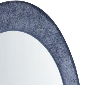 Wall Mirror MASSAY Velvet Dark Blue