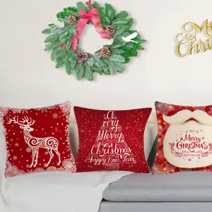 4PC Christmas Throw Pillow Set Home Decoration Throw Pillow Set