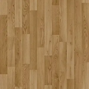 Neutral Wood Effect Vinyl Flooring, Anti-Slip Contract Commercial Vinyl Flooring with 2.0mm Thickness-14m(45'11") X 2m(6'6")-28m²