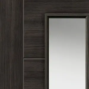 Tigris Dark Grey Glazed Laminate Internal Door